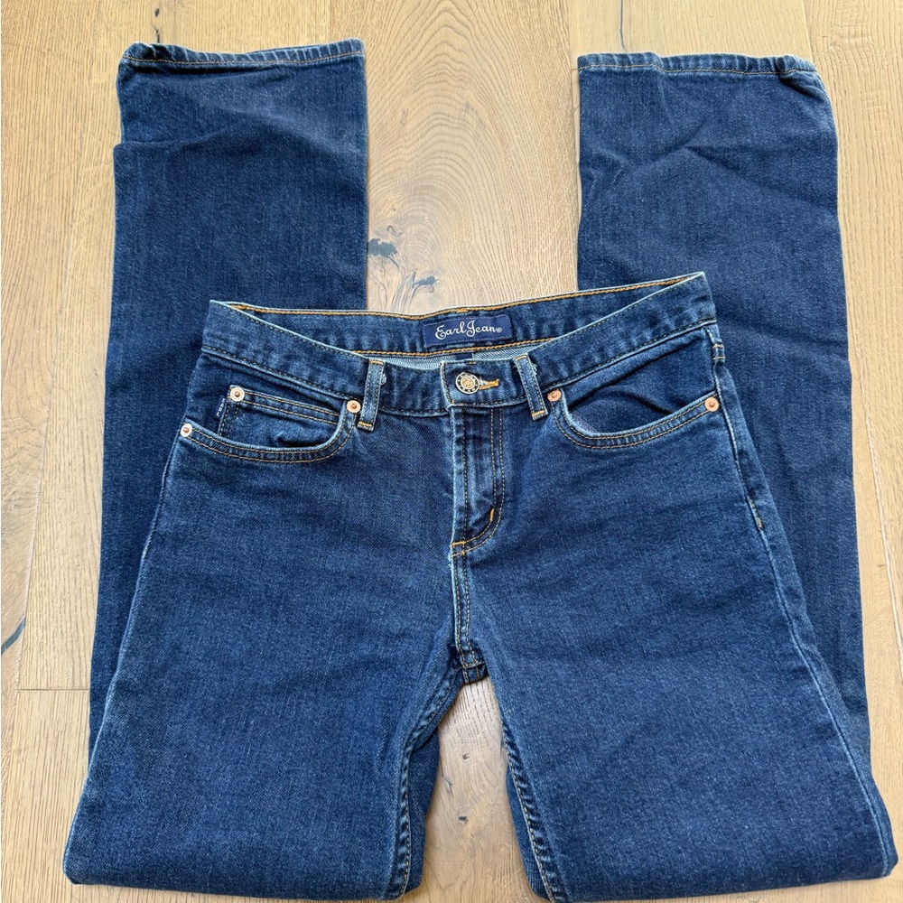 Vintage Earl Jean Brand Dark X-Lowrise Jeans Stretch Jeans in size 26